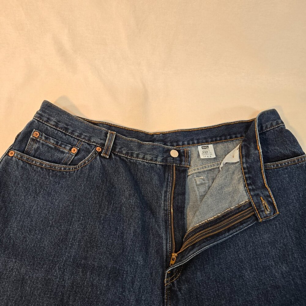 USA Vintage LEVI'S 550 Relaxed Fit Tapered Leg Hi-Rise Women's Plus Size 24 W M. - Picture 8 of 16